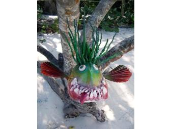 Whimsical One-of-a-Kind 'Rasta Fish' by Local Artist Dennis Hart