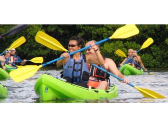 Private Kayak, Hike & Snorkel to Cas Cay in St Thomas' Mangrove Lagoon for 4 people