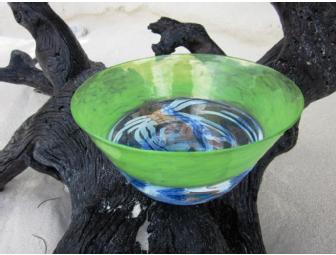 David Leppla Art Glass Bowl