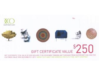 Ecofirstart.com Gift Certificate for $250