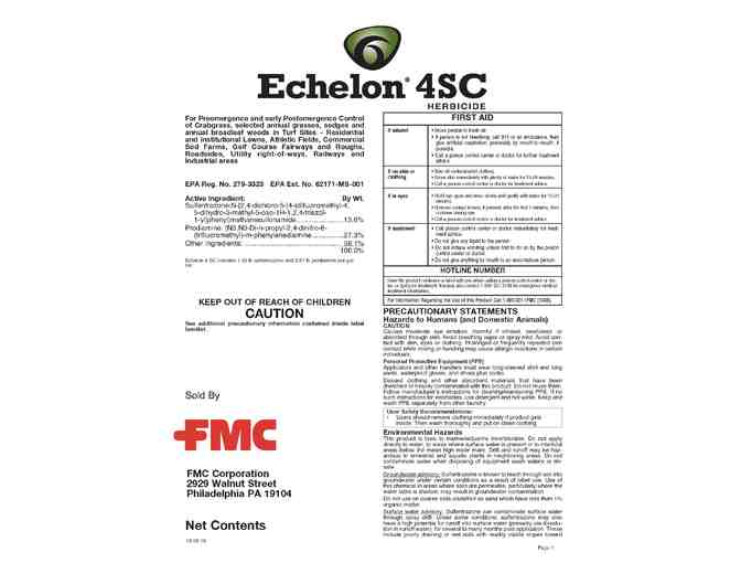 1 Case Echelon 4SC Herbicide