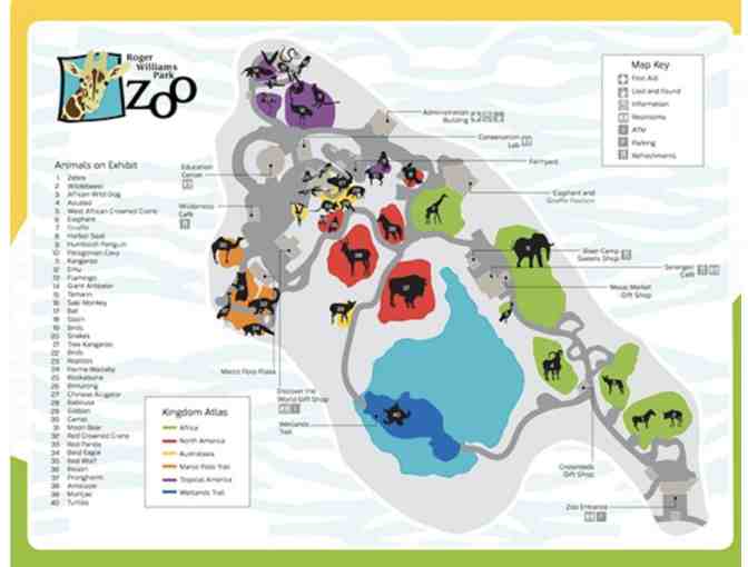 Roger Williams Zoo Park Passes and Safari Stuffed Animals