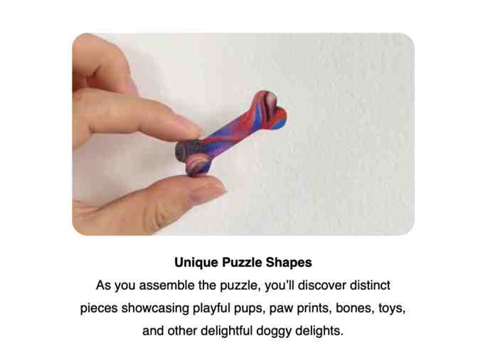 Set of 5 Unique Dog Puzzles