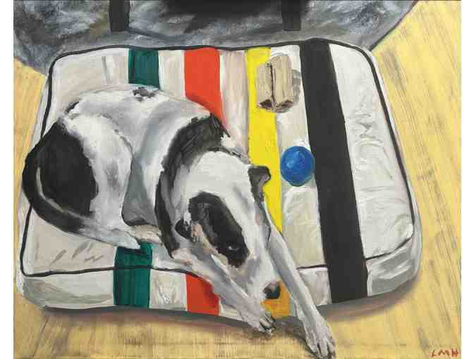 Custom 9x12 oil painting of your pet from LMH Artwork