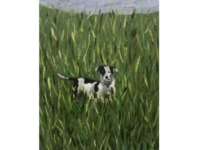 Custom 9x12 oil painting of your pet from LMH Artwork