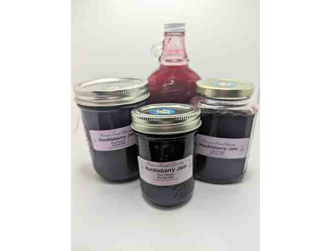 Huckleberry Jam, Syrup, and Baked Good