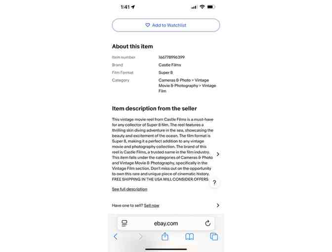 Movie (Vintage 1960's) - 'Skin Diving' (Scuba, on Super 8 Film)