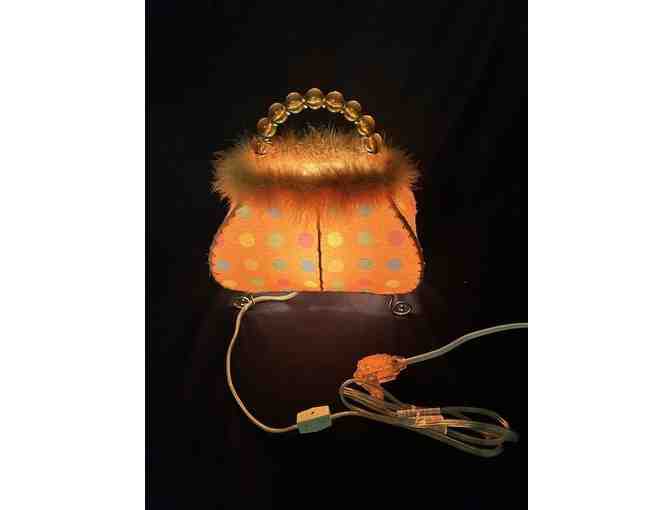 Purse Lamp - (Vintage 1980's) - Lights Up, New