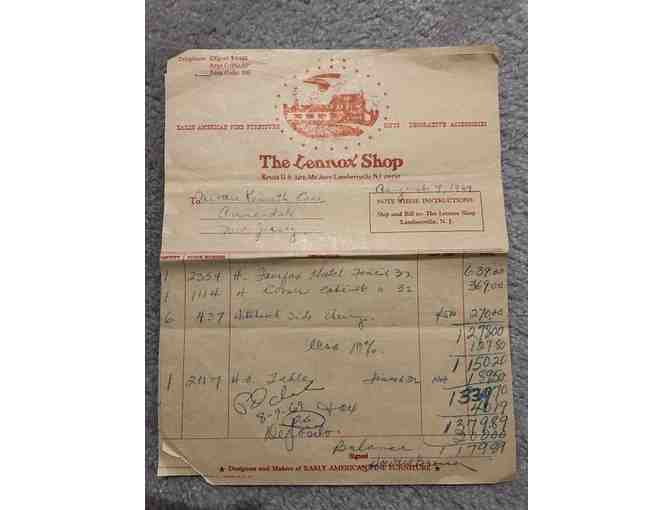 Furniture (1960 Vintage), Henkel Harris, Corner Cabinet (Original Receipts)