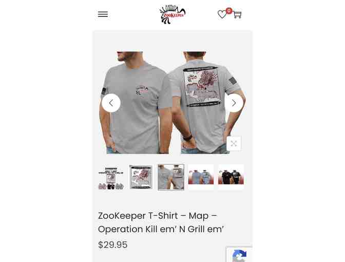 LIONFISH: T-Shirt (In Grey, Adult Size Large)