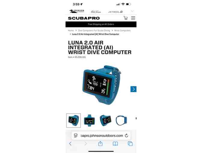 2 DIVE Computer: LUNA 2.0 (New, by Scuba Pro)