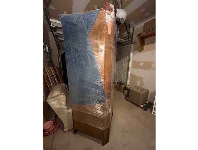 VINTAGE 1960's China Closet (Corner) - Mid-Century Modern, Original Receipts