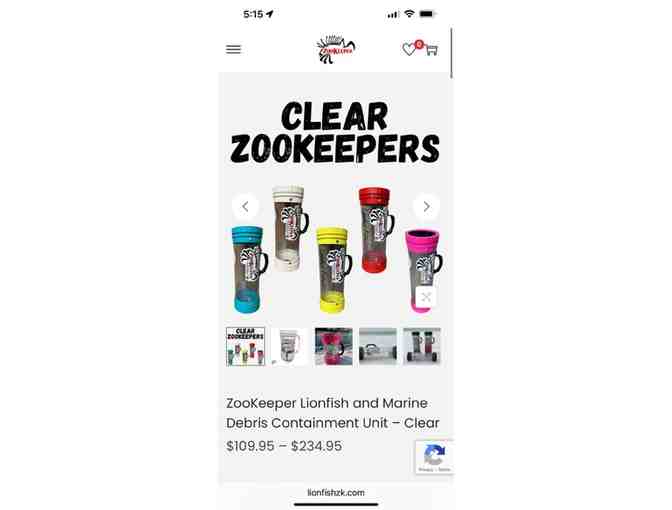 LIONFISH: ZOOKEEPER (Marine Container) (Travel-Size, 12', Pink)