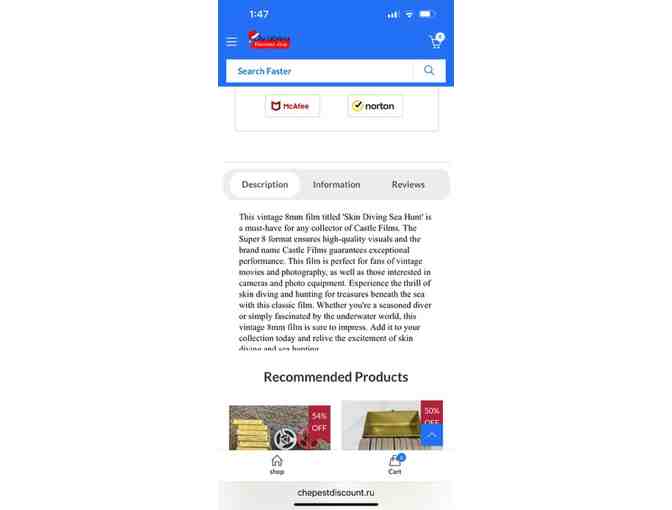 VINTAGE 1960's Movie 'Skin Diving') - Original Super 8 Film