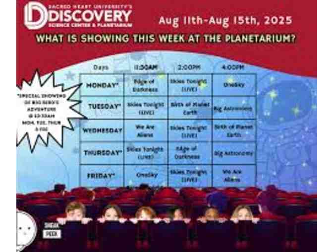 Tickets PLANETARIUM (6, Science Discovery Center, Bridgeport, Free shipping)
