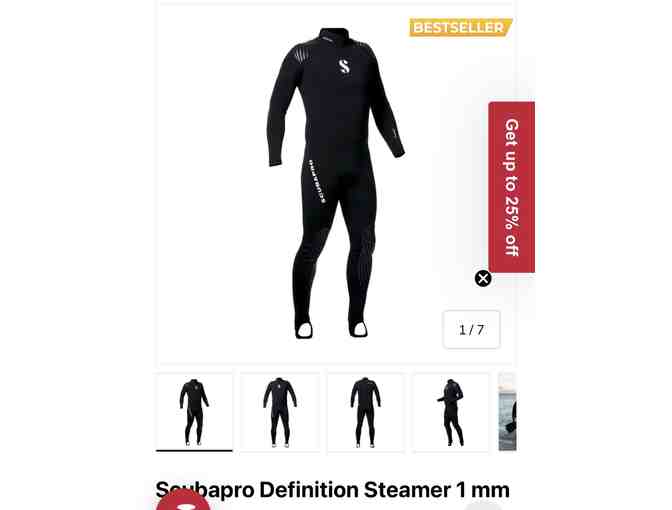 WETSUIT: ScubaPro (NEW) - Extra Large (1mm, Men's Sizing)