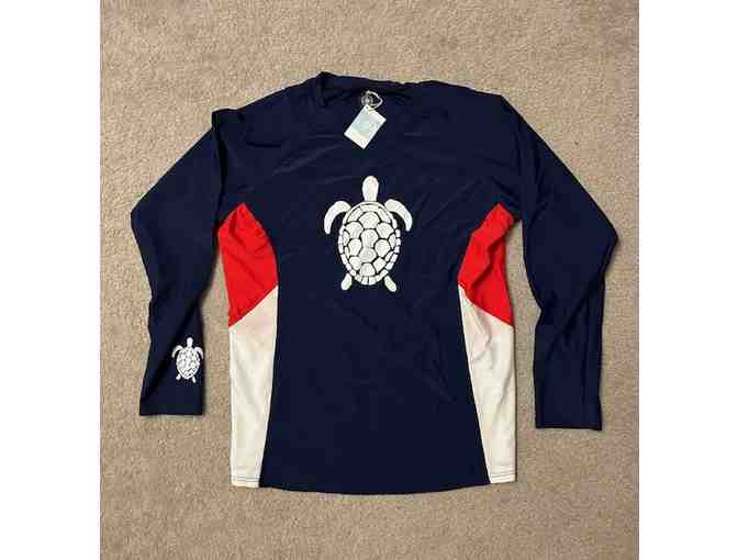 TURTLE SHIRT (Small) - RASHGUARD, Blue - Photo 1