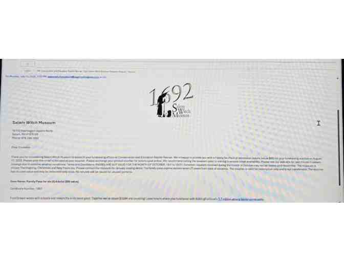 ADMISSION "Witch Museum": 6 passes (Salem, Mass - Free Shipping) - Photo 4