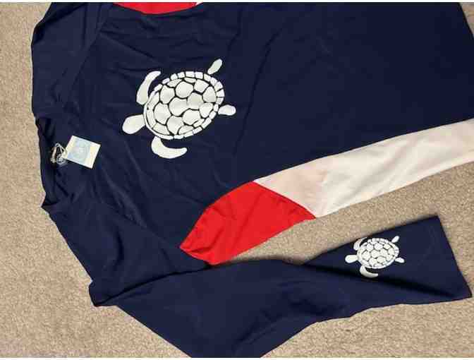 1 TURTLE (Small) RASHGUARD - Blue - Photo 2
