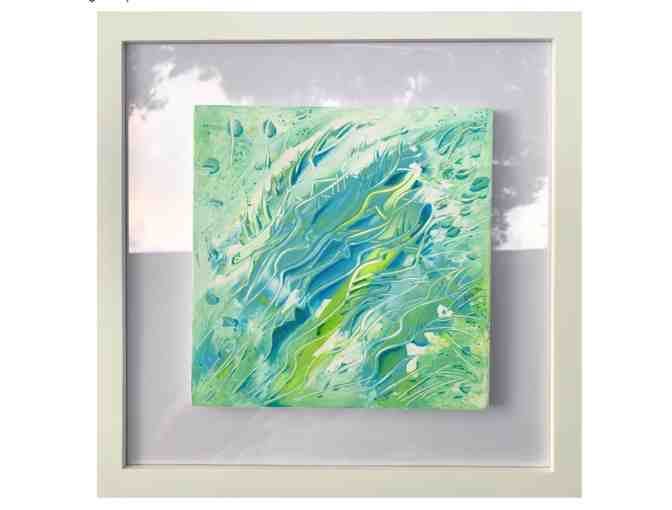 Natures' Squares Art, Listing 26 of 32- Green Flow