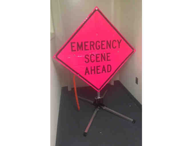 Emergency Scene Ahead MDI Compact Collapse  & Wrap Sign