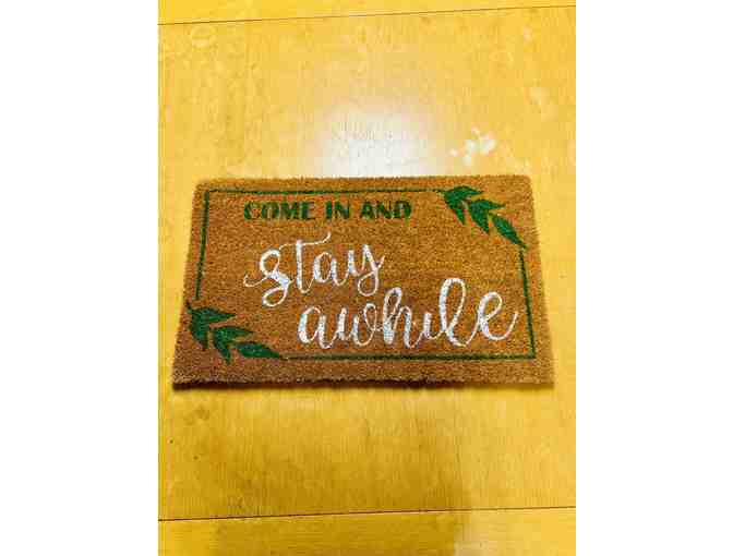 Stylish Welcome Mat & Sign