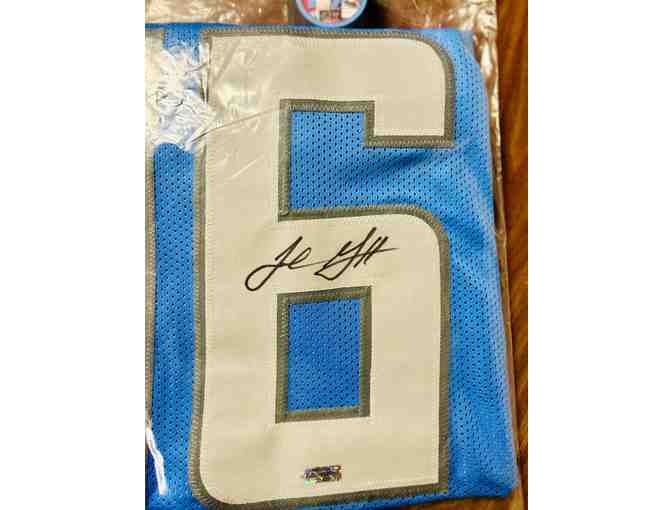 Own a Piece of the Den: Signed Detroit Lions Jersey by Jared Goff!