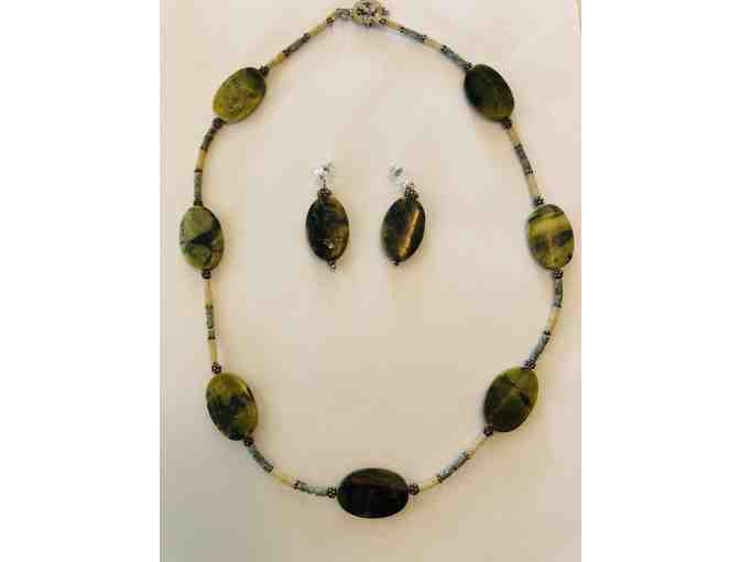 Green Jasper Semi-Precious Stone Jewelery - Photo 1