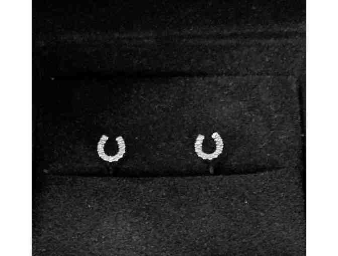 Shy Creation Diamond Accent Earrings in 14k White Gold