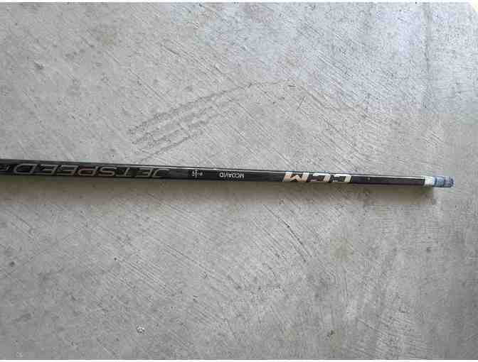 2025 Stanley Cup Playoff Game Used Connor McDavid Autographed Stick
