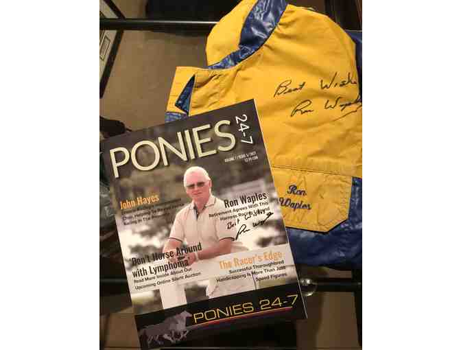 Signed Ron Waples Driving Suit and PONIES 24-7 Magazine - Photo 1