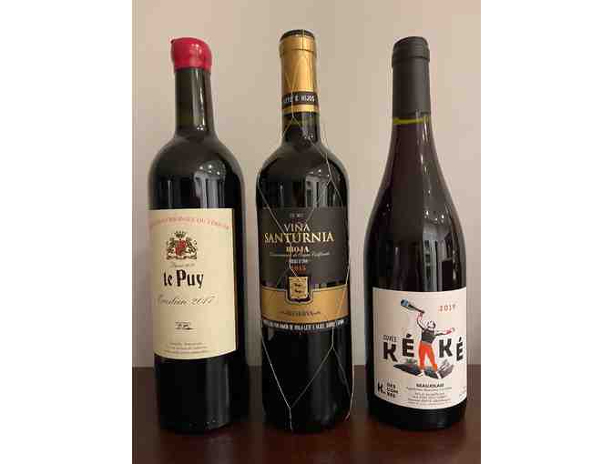 3 bottles of red wine from Stanley's Wet Goods