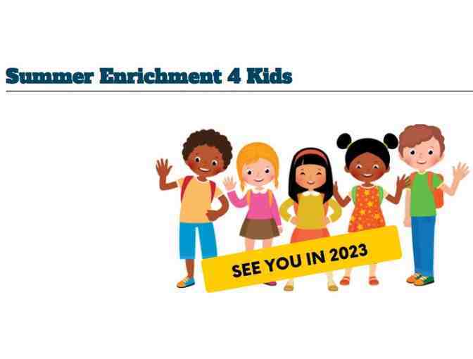 CC Adult School Summer Enrichment 4 Kids 2026 session (One Certificate)