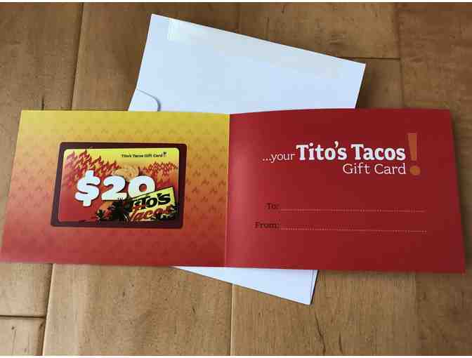 Tito's Tacos $20 Gift Card (9/10)