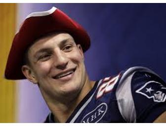 New England Patriots' Rob Gronkowski Autographed NFL Football