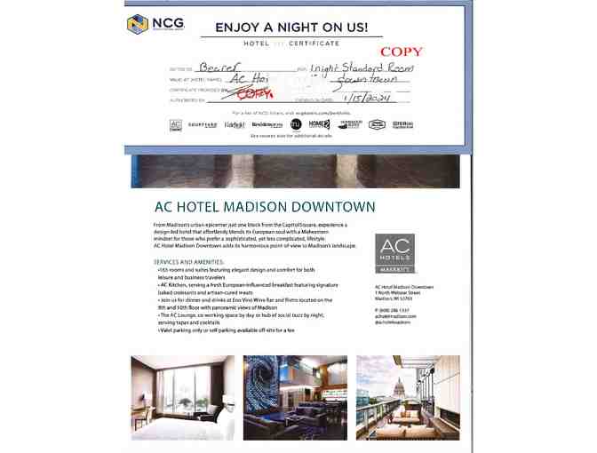 AC Hotel Madison - One Night Stay - Photo 1