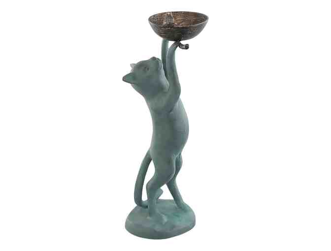 Cat Statue with Dish