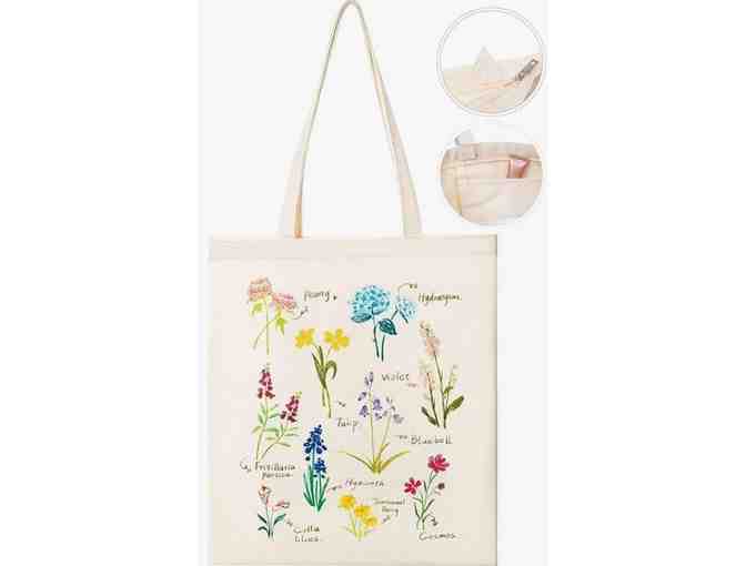 Forever in Bloom Garden & Gift Set; Cat Statue, Chimes, Floral Tote, & Garden Tool Set