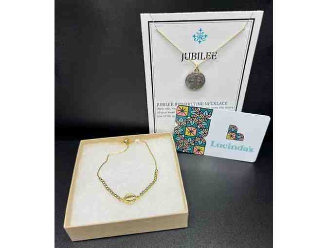 Timeless Elegance: Jubilee Benedictine Necklace & Mary Gold Bracelet with Lucinda's $50 Gi - Photo 1