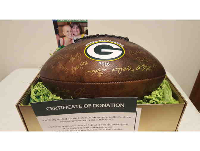 Green Bay Packers Screened Autographed Football