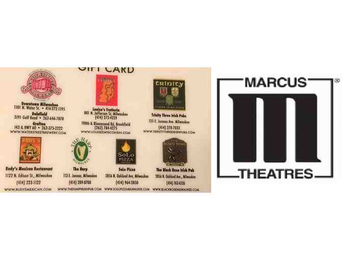 RAFFLE ITEM---$50 Restaurant Gift Card & $40 Marcus Theaters Gift Card