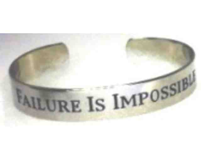 'FAILURE IS IMPOSSIBLE' BRACELET