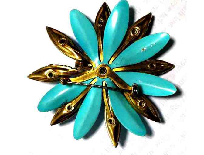 1930 High Art Costume Jewelry Flower PIN