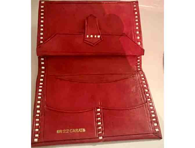 Vintage Small Red Leather Wallet