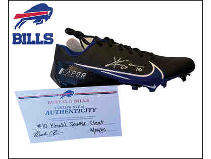 Signed Khalil Shakir Game-Style Cleat – One-of-a-Kind Collectible!