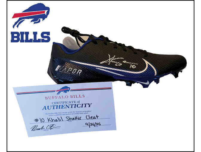 Signed Khalil Shakir Game-Style Cleat &ndash; One-of-a-Kind Collectible! - Photo 1
