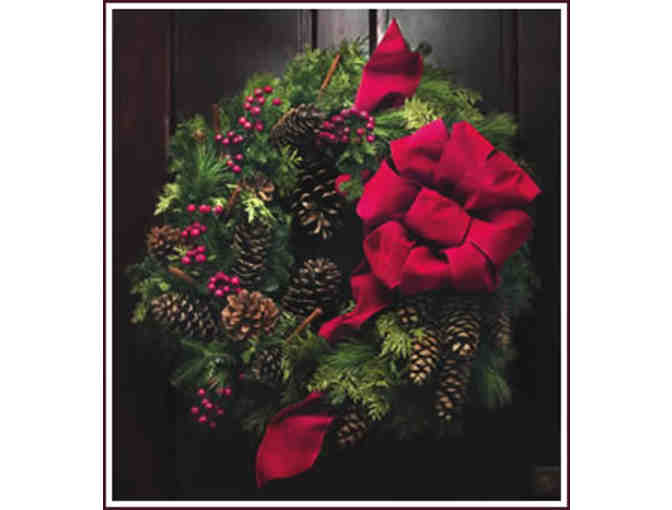 Holiday Wreath-- Custom Decorated 24' Wreath by Lavender of Groton, MA