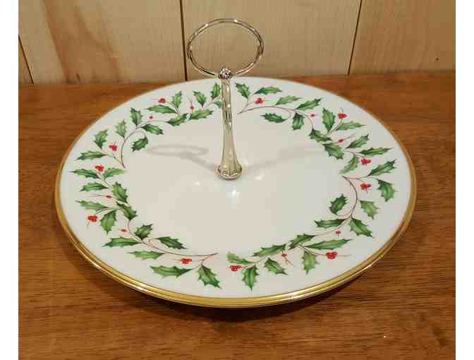 Lenox Holiday Serving Plate with Handle
