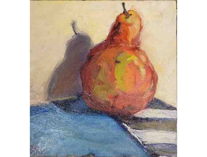 "#18 Pear" - Original Oil on Canvas, by Jill M. Pottle - Photo 1
