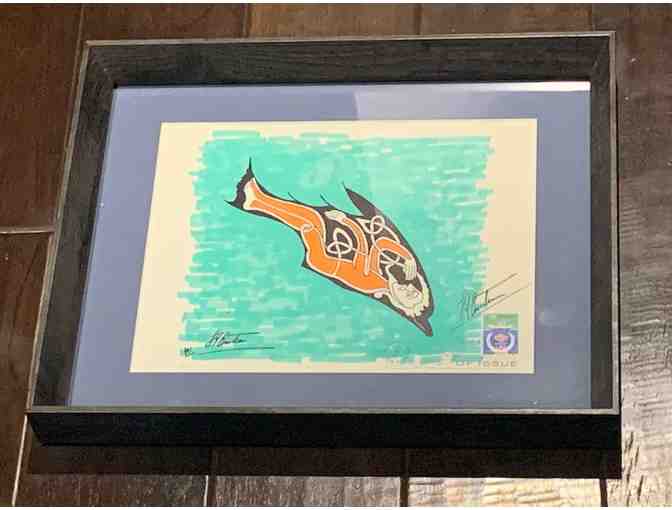 1974 Jacques Cousteau Autographed First Day Edition Art Work